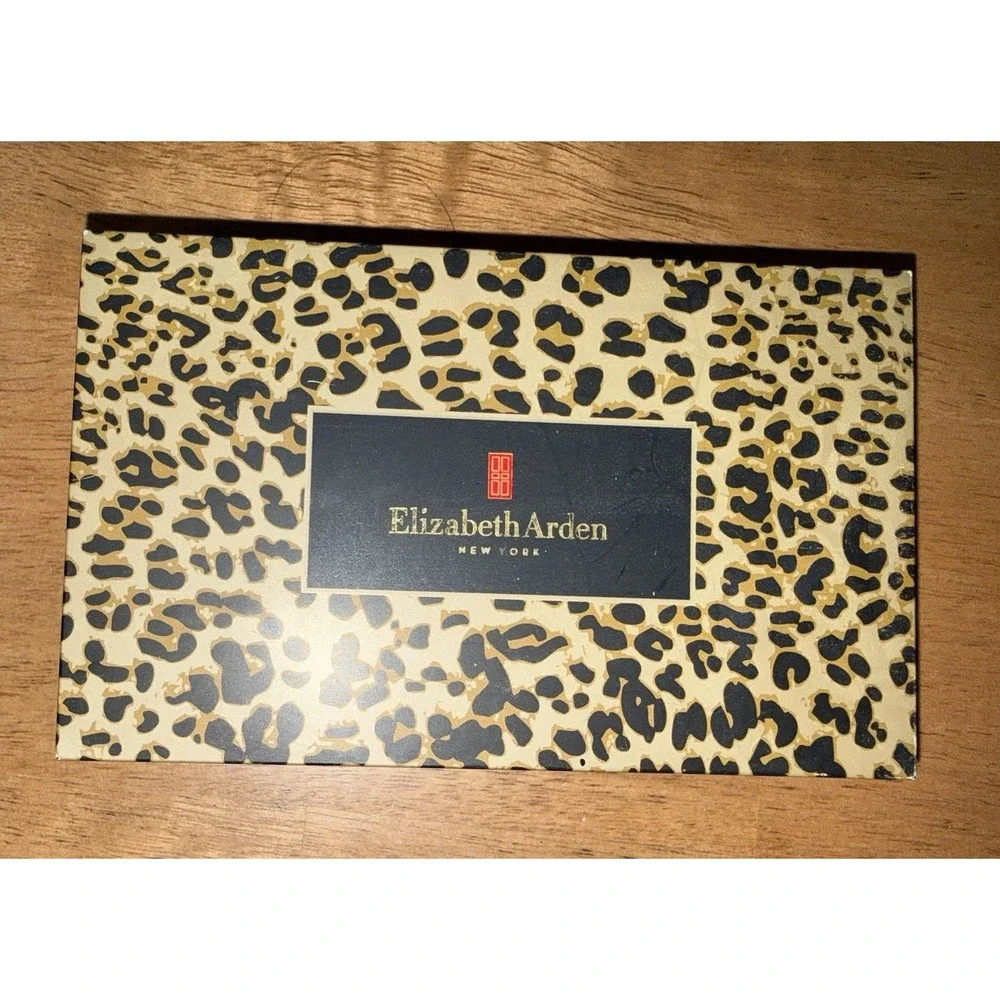 Elizabeth Arden Beautiful Color Eye Shadows 10 Shade Palette Leopard Print Case